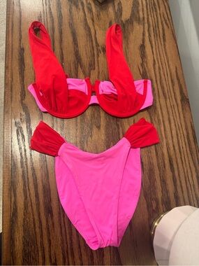 OneOne Swim Bikini (Red & Pink)
